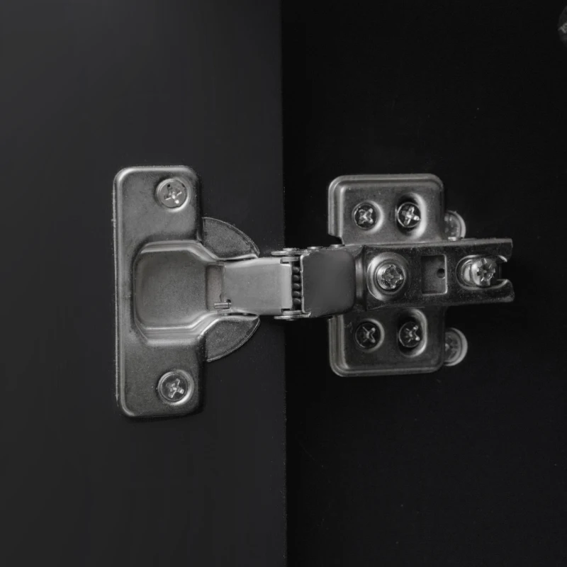 Kitchen Island with 3-Tier Pull-Out Cabinet Organizer, Wood Drop Leaf, Storage Racks, Rolling Cart on Wheels, 54" L x 29" W x 37" H, Black