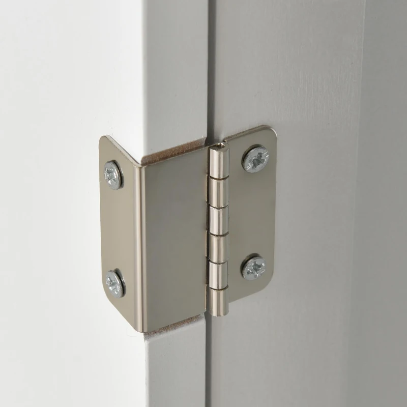 Kitchen Island Cart with 4-Door Cabinet, 2 Drawers, Solid Wood Top, Spice and Towel Racks, Locking Wheels, 54.5" L x 18.5" W x 36" H, White