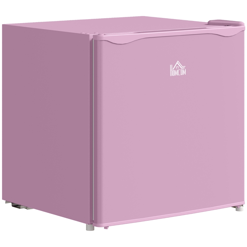 HOMCOM 1.1 Cu. Ft. Mini Freezer, Compact Upright Freezer with Reversible Door, Removable Shelf, Adjustable Temperature, Pink