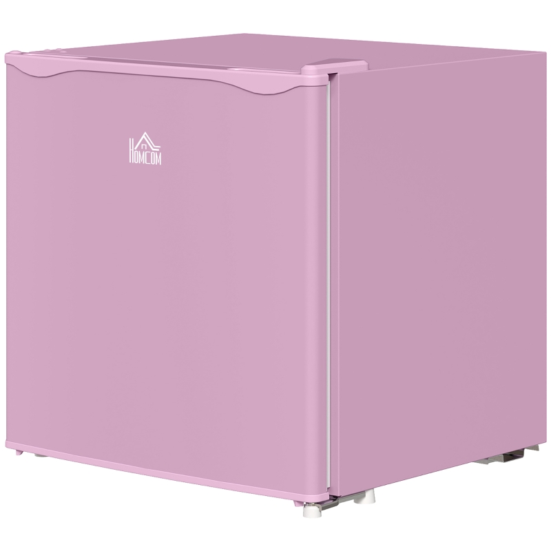 HOMCOM 1.1 Cu. Ft. Mini Freezer, Compact Upright Freezer with Reversible Door, Removable Shelf, Adjustable Temperature, Pink