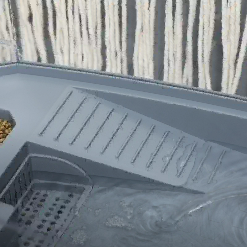 PawHut Turtle Tank Kit, Turtle Aquarium with Basking Platform, Water Pump, Filter Layer Design, Full View Visually Reptile Habitat, Easy to Clean and Change Water, Multi Functional Area