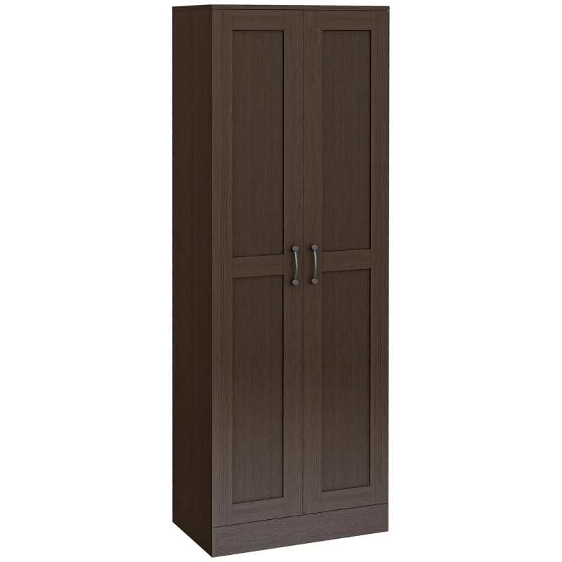 HOMCOM Storage Cabinet w/ Adjustable Shelves, Pantry, Coffee