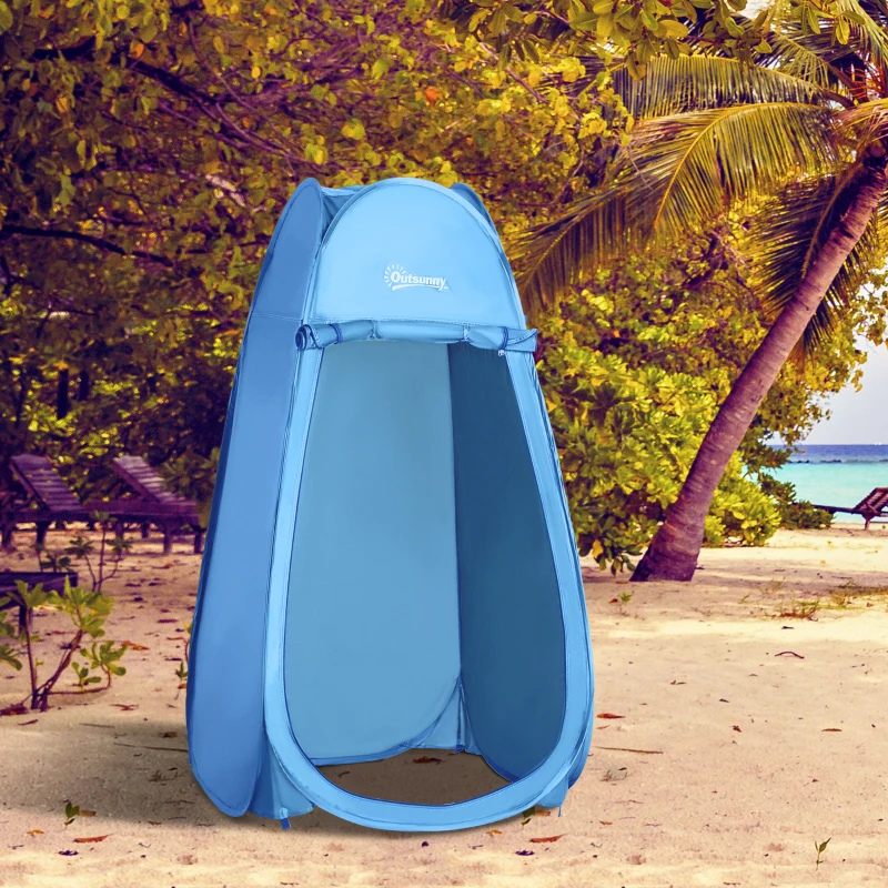Sky Blue Popup Shower Tent - Portable Changing Room