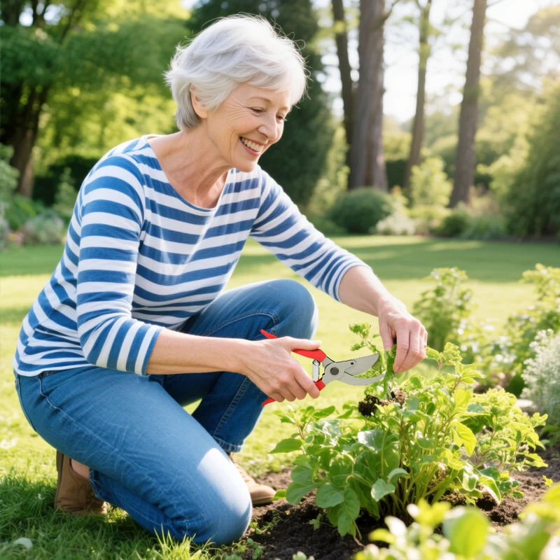 Outsunny 3 Pcs Pruning Shears Set with Hedge Shears, Lopper and Garden Secateurs, Garden Scissors Pruners for Gardening