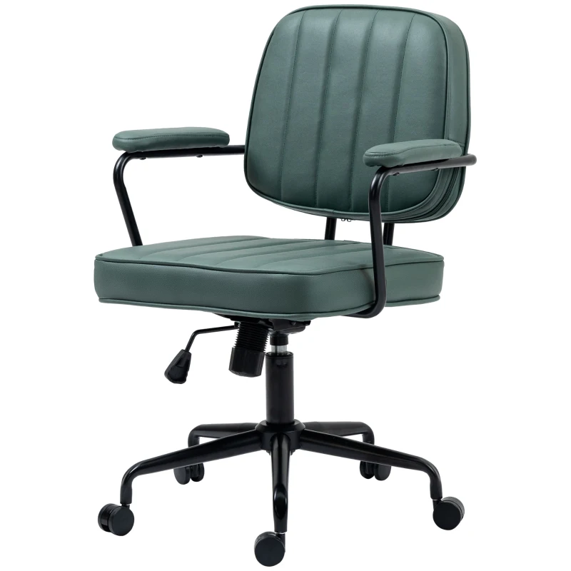 Vinsetto Home Office Chair with Adjustable Height and Tilt, Green