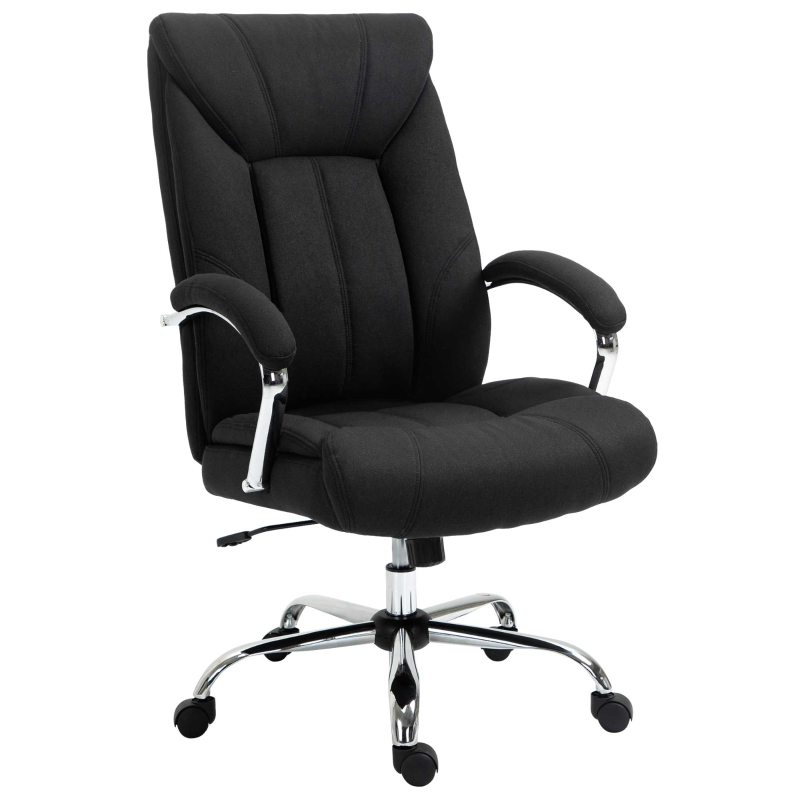 Vinsetto High Back Swivel Home Office Chair Task Ergonomic Linen