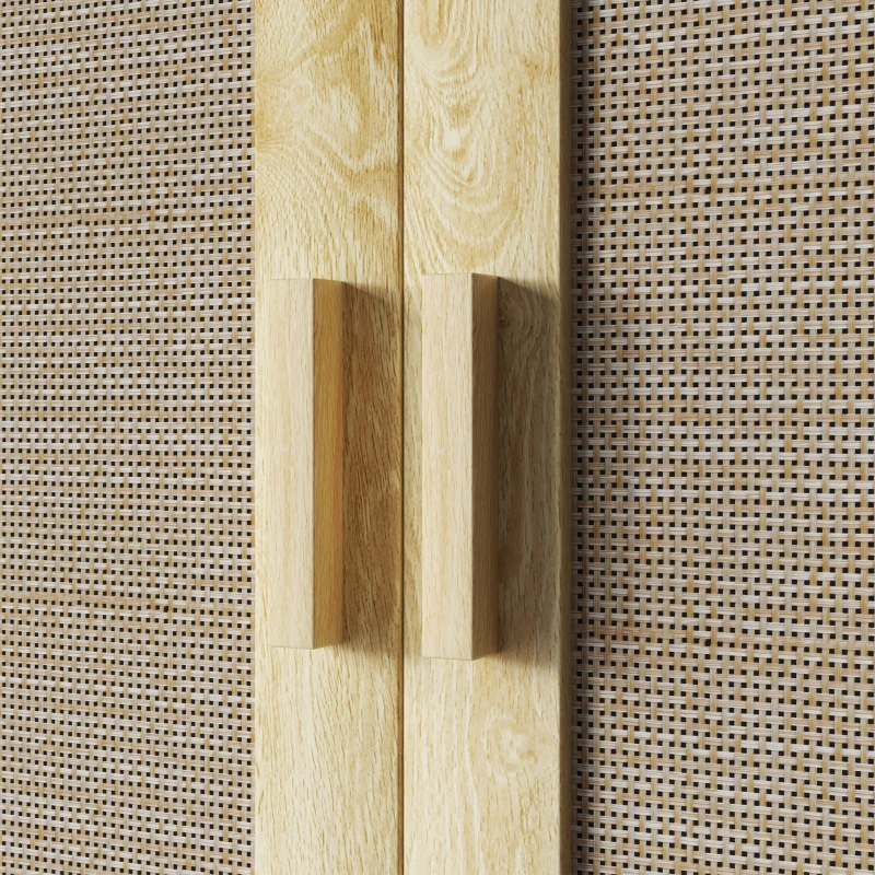 HOMCOM Over the Toilet Bathroom Cabinet, Bathroom Wall Cabinet with 2 Doors and Adjustable Shelf, Distressed Oak