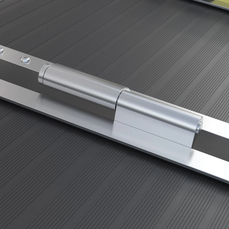 HOMCOM FSA/HSA Eligible Wheelchair Ramp, 8FT Foldable Threshold Ramp, Aluminum Handicap Ramp with Non-Slip Surface, Transition Plates Above and Below for Home, Doorways, Steps, 600lbs Capacity