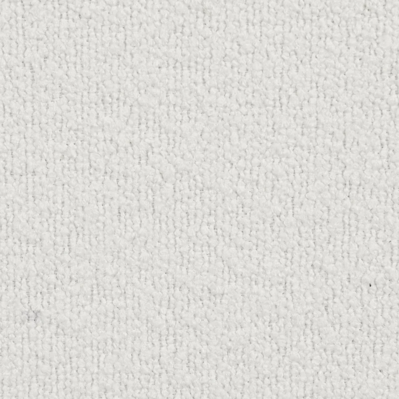 Boucle Fabric Loveseat Sofa with One-Piece Seat Frame, Extra Wide Domed Arms, 2-3 Seat Couch with 2 Pillows, 82" L x 36" W x 34" H, White