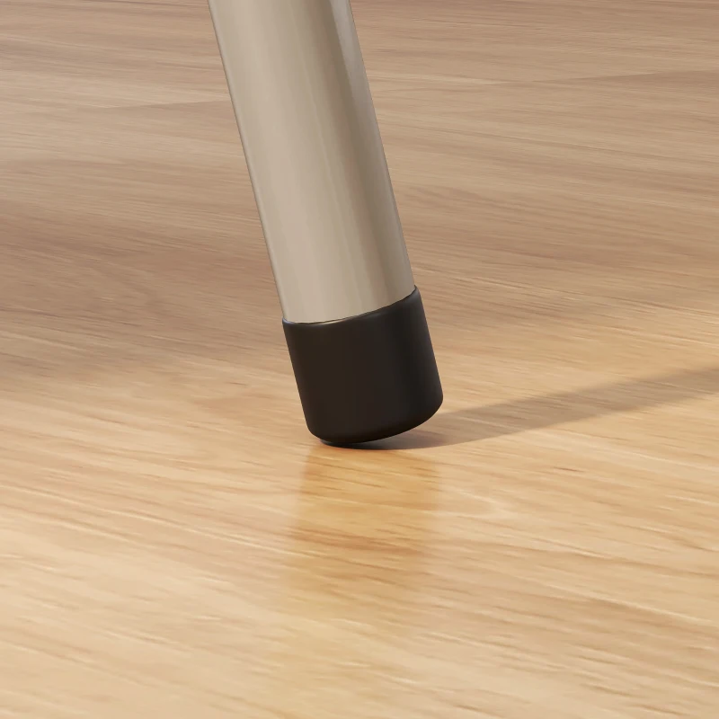 HOMCOM 4 Pack Folding Chairs with Padded Seats, Velvet Portable Party Chairs with Steel Frame, Beige