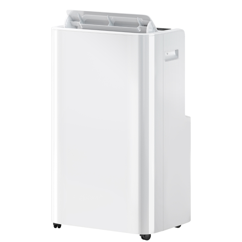 HOMCOM 12000 BTU Portable Air Conditioner with Remote Control, Free Standing AC Unit with Built-in Cool, Dehumidifier, Fan Modes for Room Up to 550 Sq.Ft., 24 Hour Timer, Window Installation Kit
