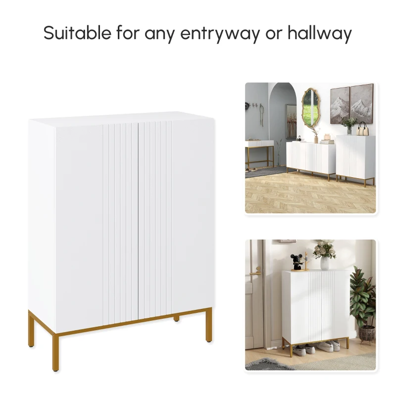 HOMCOM Shoe Storage Cabinet with 3 Flip Drawers, Narrow and Slim, 12 Pair of Shoes Organizer for Hallway, Entryway, Nature Wood