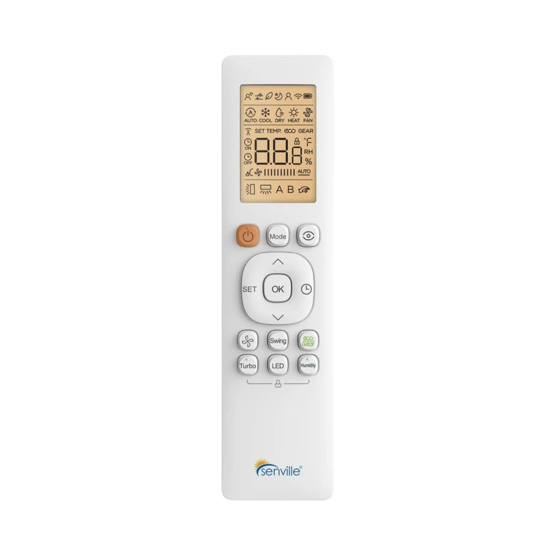 Senville 36000 BTU Air Conditioner with Dual Zone Mini Split System, Arctic Heat Pump, 3 Ton, AHRI Certified, UL Listed, Works with Alexa, White