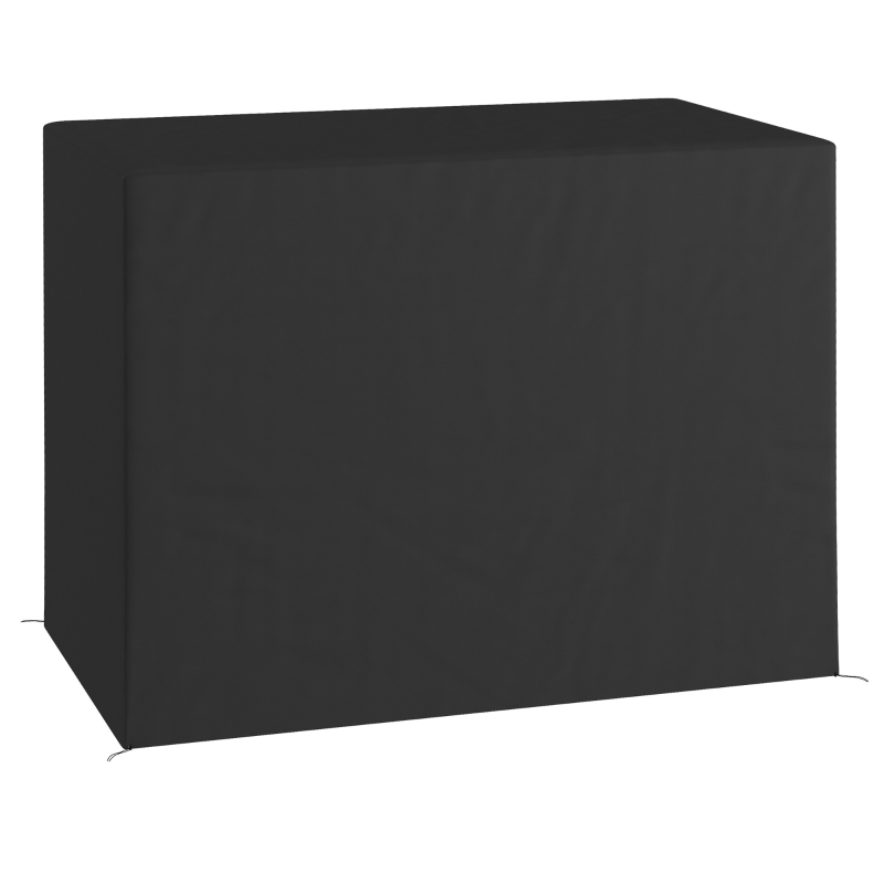 Outsunny 600D Oxford 3-Seater Patio Swing Cover Outdoor Swing Chair Cover Rain Protection Waterproof Anti-UV, Dark Gray