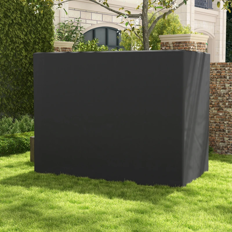 Outsunny 600D Oxford 3-Seater Patio Swing Cover Outdoor Swing Chair Cover Rain Protection Waterproof Anti-UV, Dark Gray