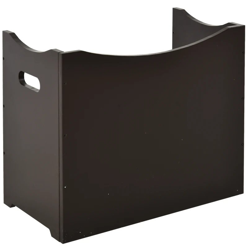 PawHut Raised Pet Food Elevated Feeder with 2 Stainless Steel Bowls, 3 Levels Adjustable Height Levels, and Wood Finish