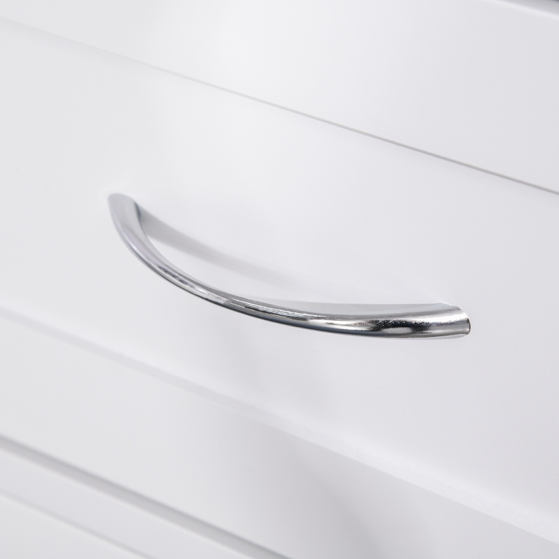 kleankin Modern Bathroom Floor Cabinet, Free Standing Storage Cabinet, Linen Cabinet with Drawer and Adjustable Shelf, White