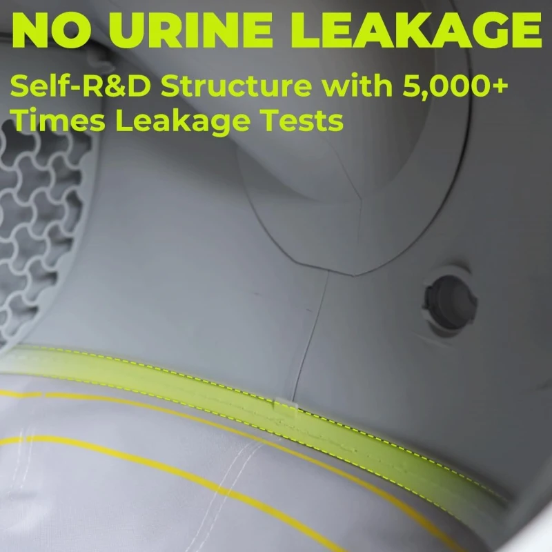 Odor-Free Self-Cleaning Litter Box with Self-Pack and Refill System, APP Control, Extra Large Space for 3.3-22 lbs Cats, 27.5"L x 18"W x 23.5"H, White Gray