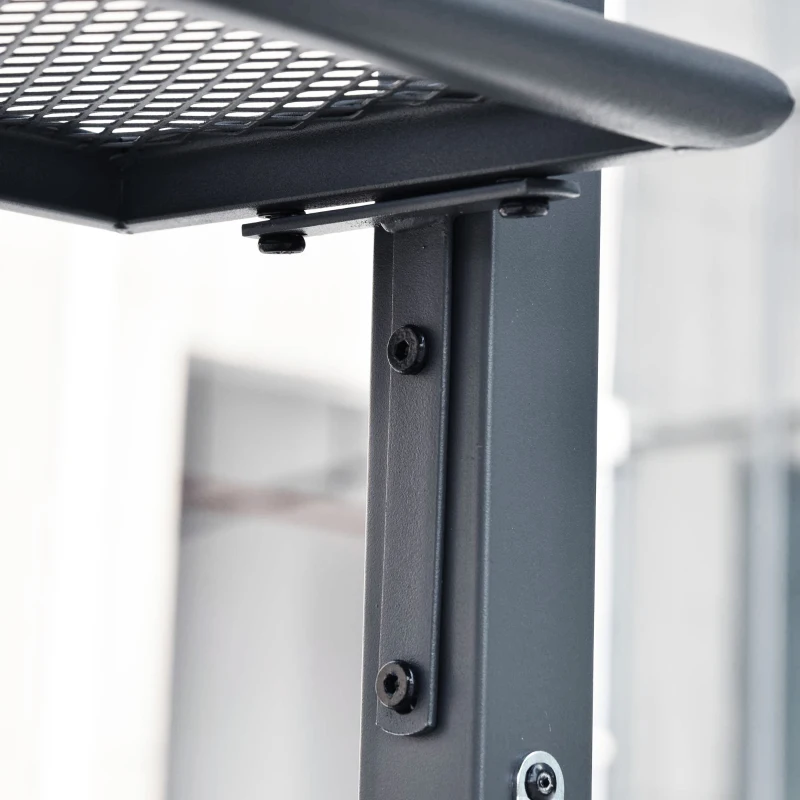 Outsunny 8' x 5' Grill Gazebo with Double Roof, Outdoor BBQ Canopy Gazebo with 2 Side Shelves for Patio Yard Garden Gray