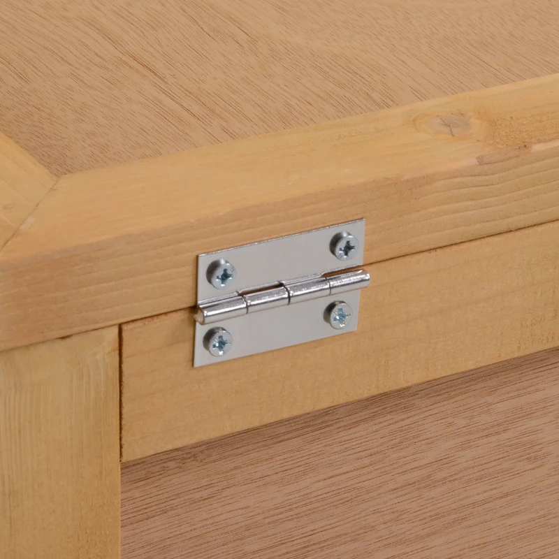 PawHut 37” L x 25” W x 13” H Wood Indoor Outdoor Tortoise House Turtle Habitat