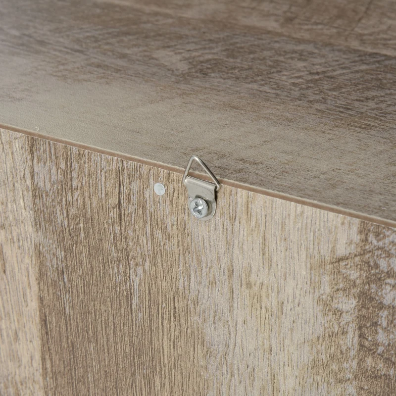 kleankin Bathroom Floor Cabinet Storage with Drawer and Adjustable Shelf for Entryway or Living Room, Barnwood