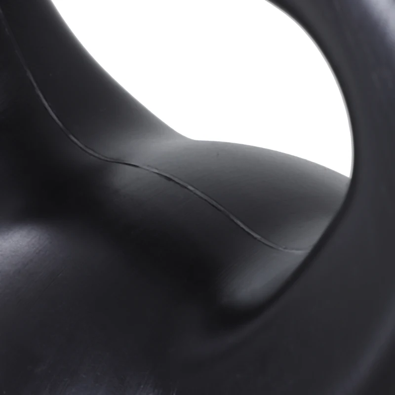 Soozier 26lb Fitness Kettlebell, Plastic Exercise Weight, Weightlifting Tools with Sand, Handle, Noise Reduction for Home, Gym