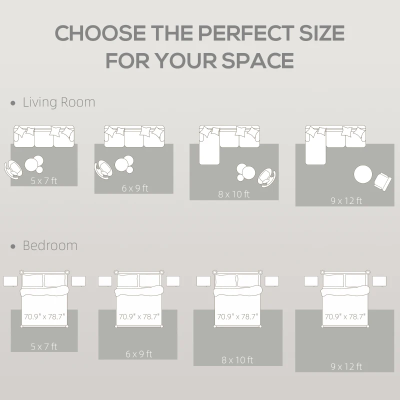 HOMCOM Area Rug for Living Room 9x12, Modern Abstract Machine Washable Rug, Non-Slip Carpet for Bedroom, Dining Room, Grey