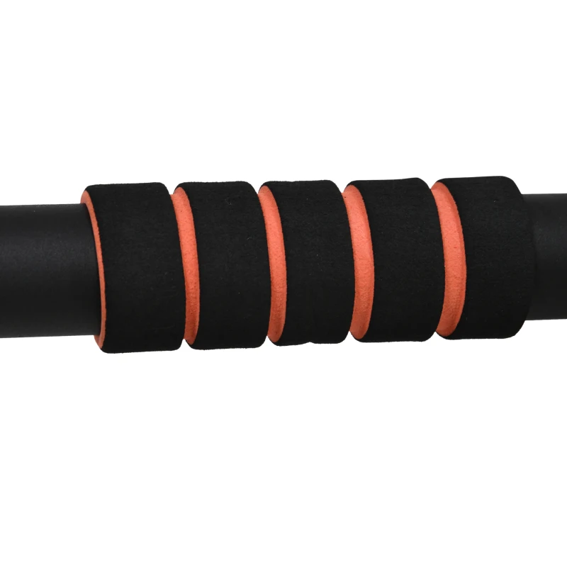 Soozier Pull Up Bar Wall Mount Chin Up Bar, Upper Body Strength Training Station with Non-Slip Foam for Home Gym, Black