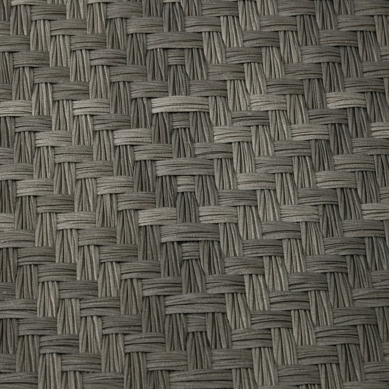 Outsunny Rattan Folding Outdoor Lounger Chair Recliner with 5-Level Adjustable Backrest, Wheels for Garden, Patio, Mixed Grey