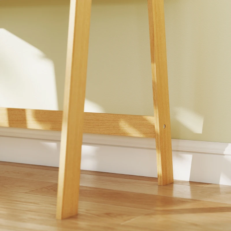 Qaba Kids Desk and Chair Set with Storage for Bedroom, School, Gift for Children Ages 3-12, White