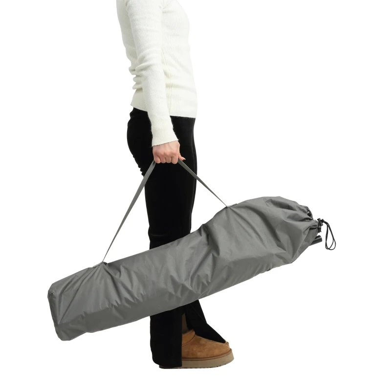 Steel Folding Hammock Camping Chair with Portable Rocking Design, Sturdy and Durable, Supports Up to 250 lbs, 35"L x 38"W x 42"H, Gray