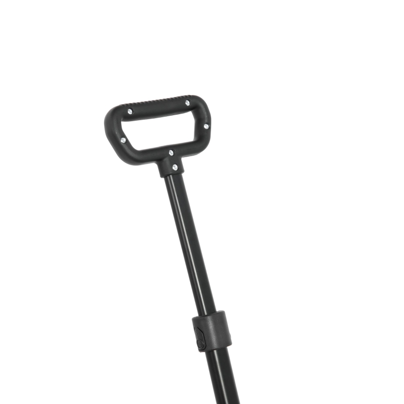 Lightweight Portable Heavy Duty Folding Beach Wagon with Wheels, Outdoor Utility Cart for Sports, Garden, 26" L x 16" W x 17.5" H, Black