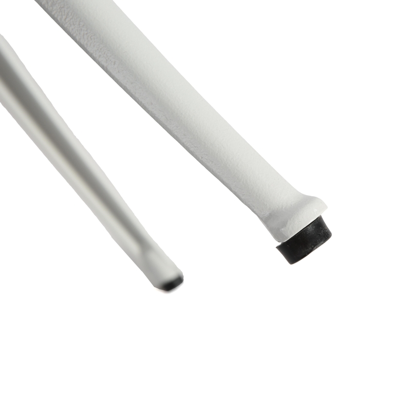 3-Piece Bistro Set with 2 Chairs and 1 Round Table, Adjustable Foot Caps, Classical Design, Rustproof Cast Aluminum Patio Furniture, White