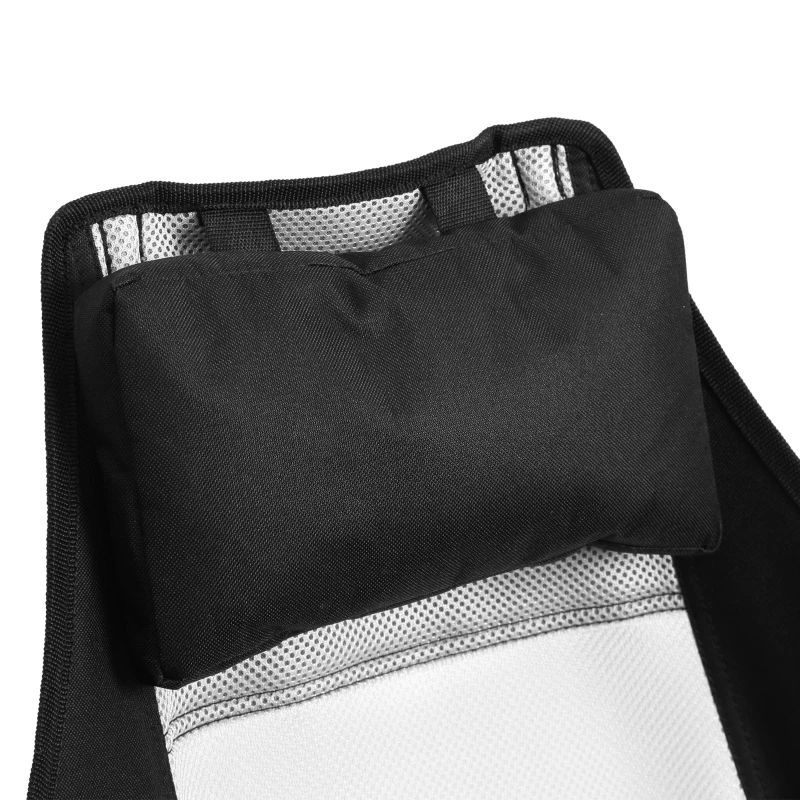 Hammock Camping Chair with Cup Holder and Carry Bag, Folding Portable Rocking Chair with Adjustable Back, 38" L x 35" W x 45" H, Black