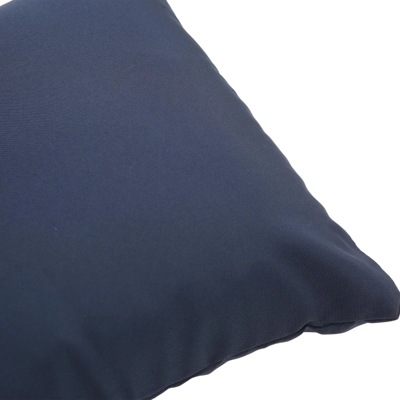 Round Outdoor Daybed with Retractable Canopy, Wicker Sofa Bed with Lift Coffee Table and Washable Cushions, 64" L x 64" W x 55" H, Navy Blue+Black