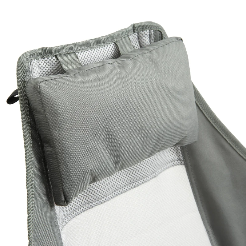 Steel Folding Hammock Camping Chair with Portable Rocking Design, Sturdy and Durable, Supports Up to 250 lbs, 35"L x 38"W x 42"H, Gray