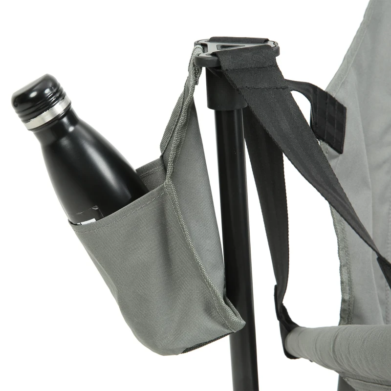 Steel Folding Hammock Camping Chair with Portable Rocking Design, Sturdy and Durable, Supports Up to 250 lbs, 35"L x 38"W x 42"H, Gray