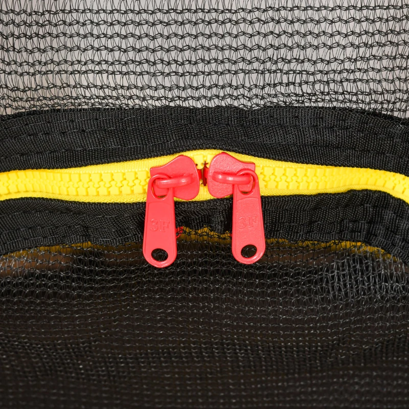 Outsunny 55" Kids Trampoline with Enclosure Net for Indoor/Outdoor, Trampoline for Boys and Girls Age 3-6 Years, Multi-Coloured