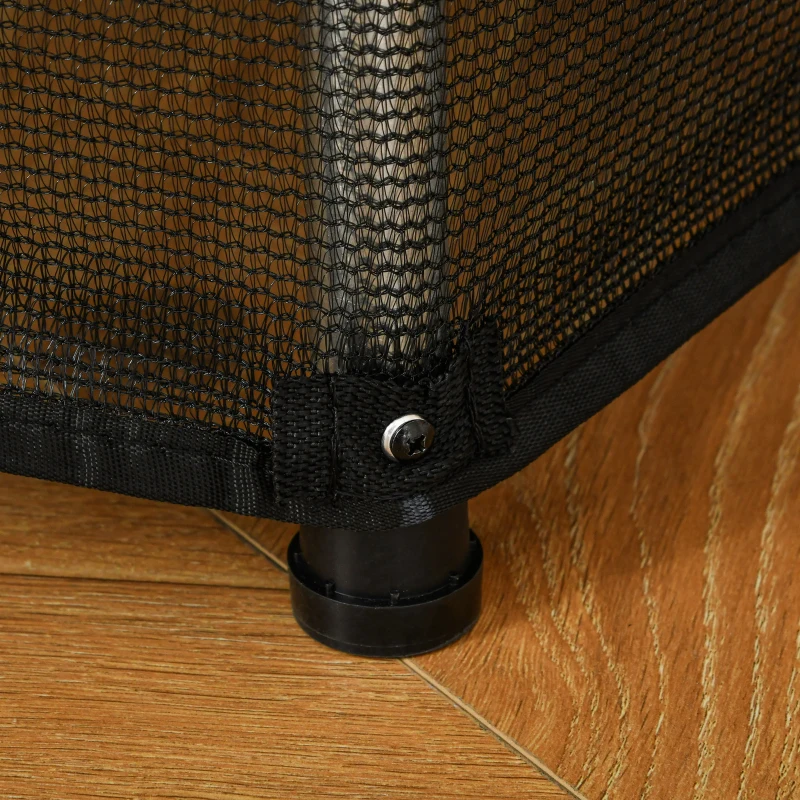 Outsunny 55" Kids Trampoline with Enclosure Net for Indoor/Outdoor, Trampoline for Boys and Girls Age 3-6 Years, Multi-Coloured