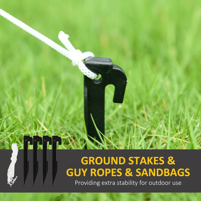 Outsunny 8ft Halloween Inflatable Pumpkin Head Ghost in A Hat, Outdoor Blow-Up Decoration with LED Lights for Yard Display