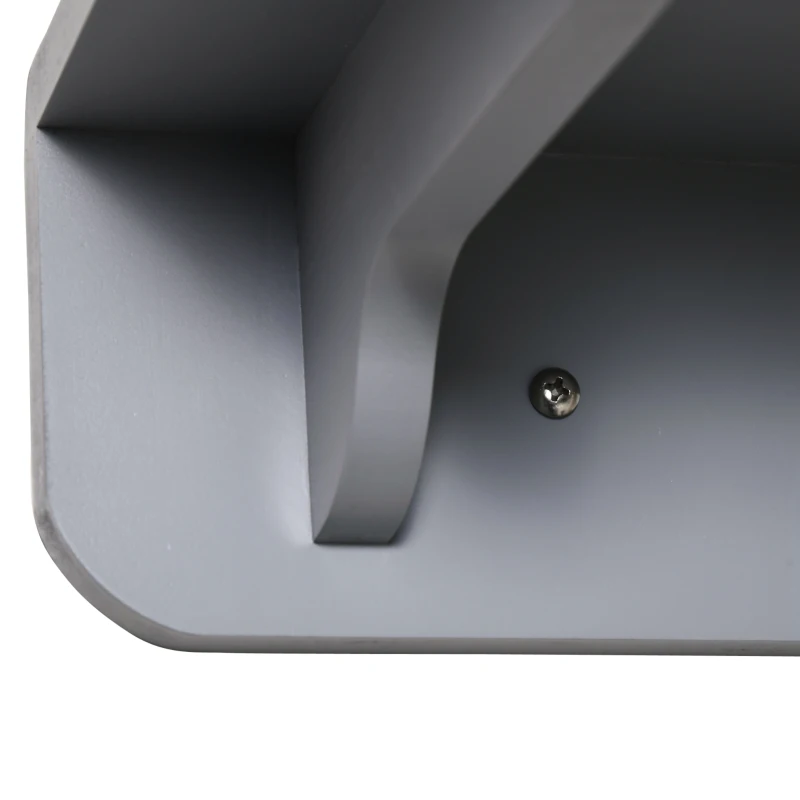 PawHut Wall-Mounted Cat Shelf with 4 Platforms and 3 Scratching Posts, Cat Wall Climber for Climbing and Lounging, Light Grey