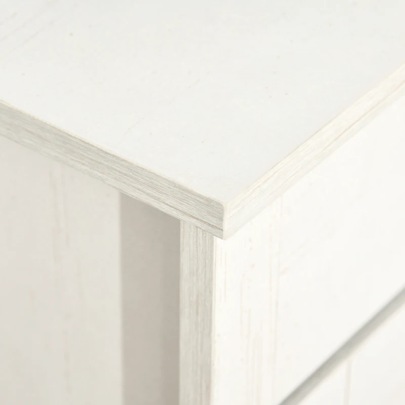 HOMCOM Farmhouse Sideboard Buffet Cabinet, Storage Cabinet with Barn Doors, Distressed White