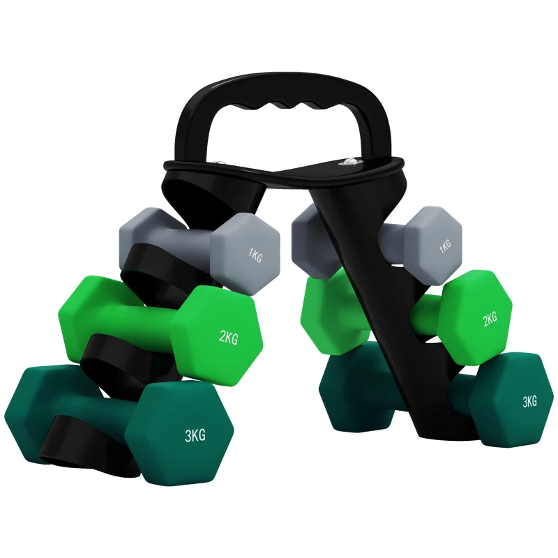 Soozier 26 LBS Hex Dumbbell Set with Vertical Rack, Adjustable Dumbbells, Hand Weights for Home Gym Strength Training, Green
