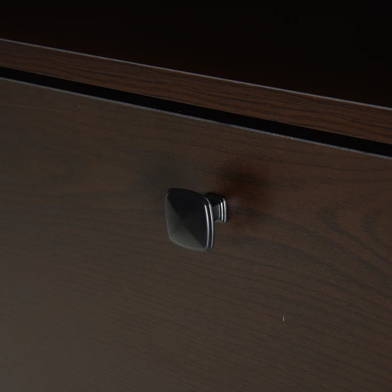 HOMCOM Slim Shoe Storage with 3 Flip Drawers and Adjustable Shelves Shoe Cabinet Organizer for 9 Pair, Coffee