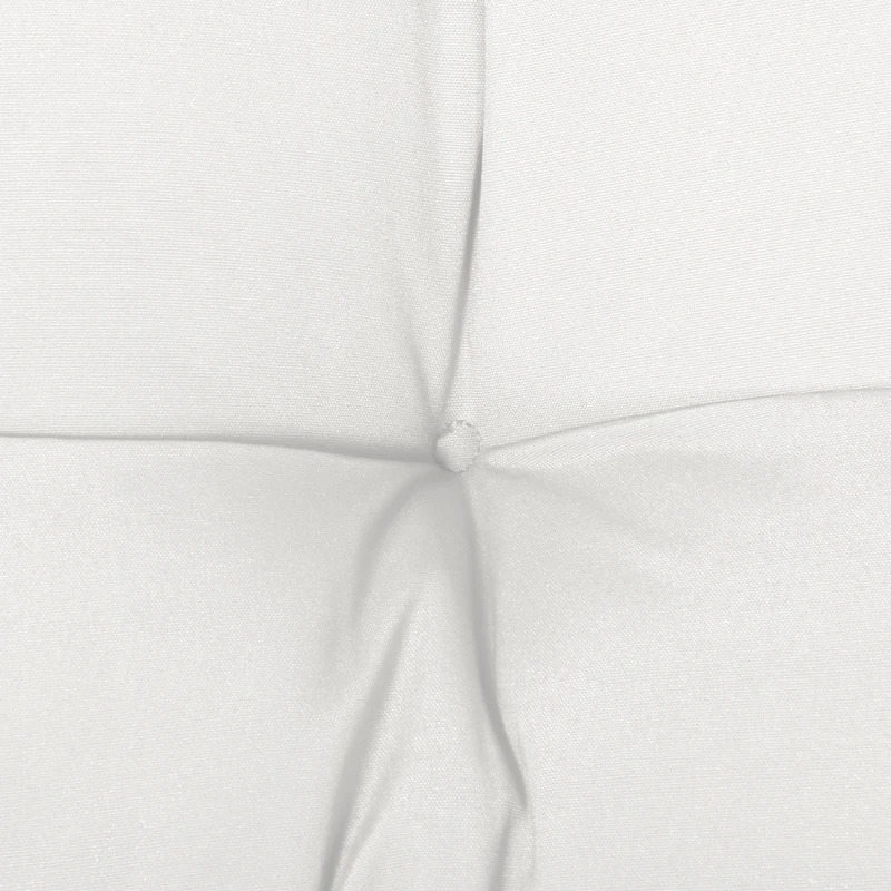 Outsunny Set of 2 Patio Bench Replacement Cushions, 2 Seater Outdoor Loveseat Cushion Seat Pad, 43" x 19" x 3", Cream White