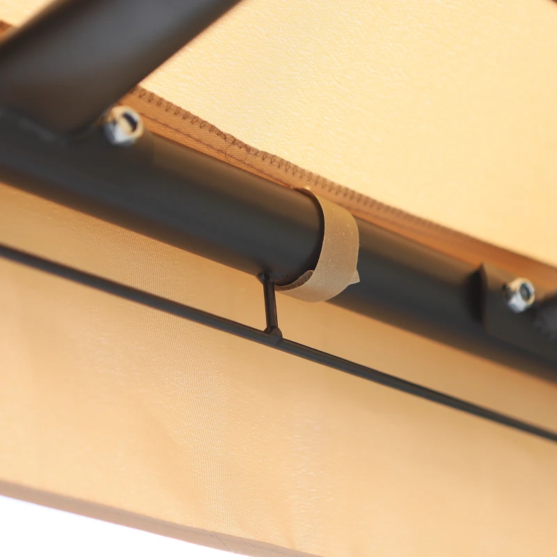 Outsunny 3 Person Outdoor Patio Daybed 3 in 1 Canopy Gazebo Swing Chair Garden Hammock with Mesh Mosquito Net and Sun Shade, Beige