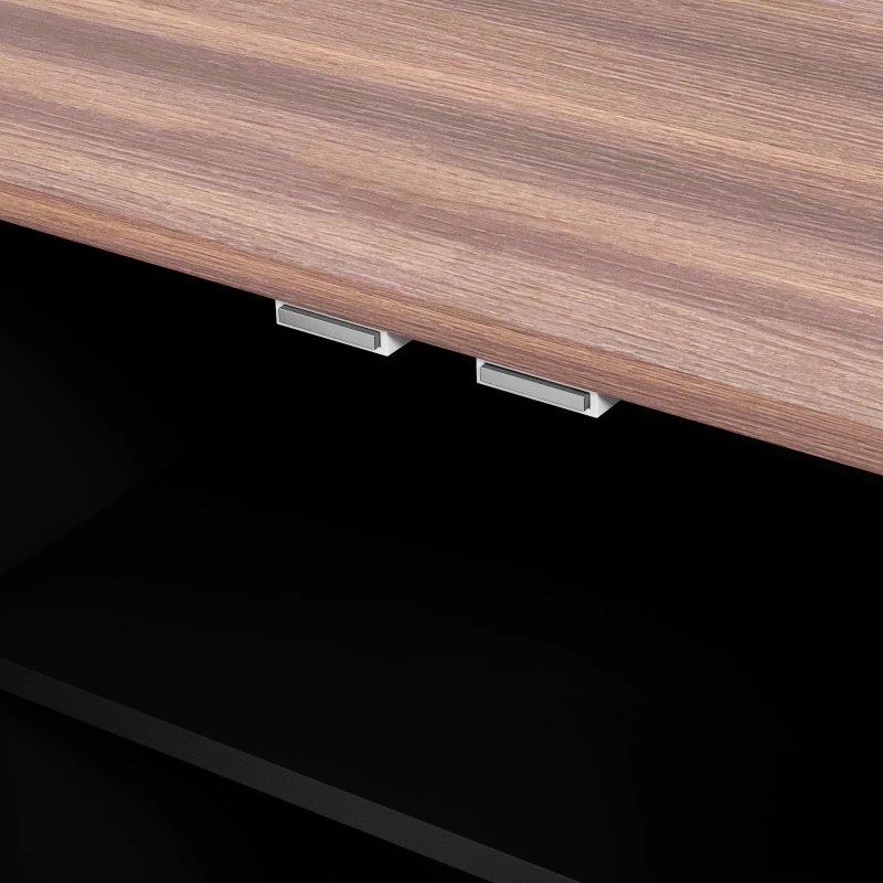 PawHut Pet Food Storage Container Dog Feeding Station w/ Adjustable Panel, Hooks, for Medium Sized Dogs, Black