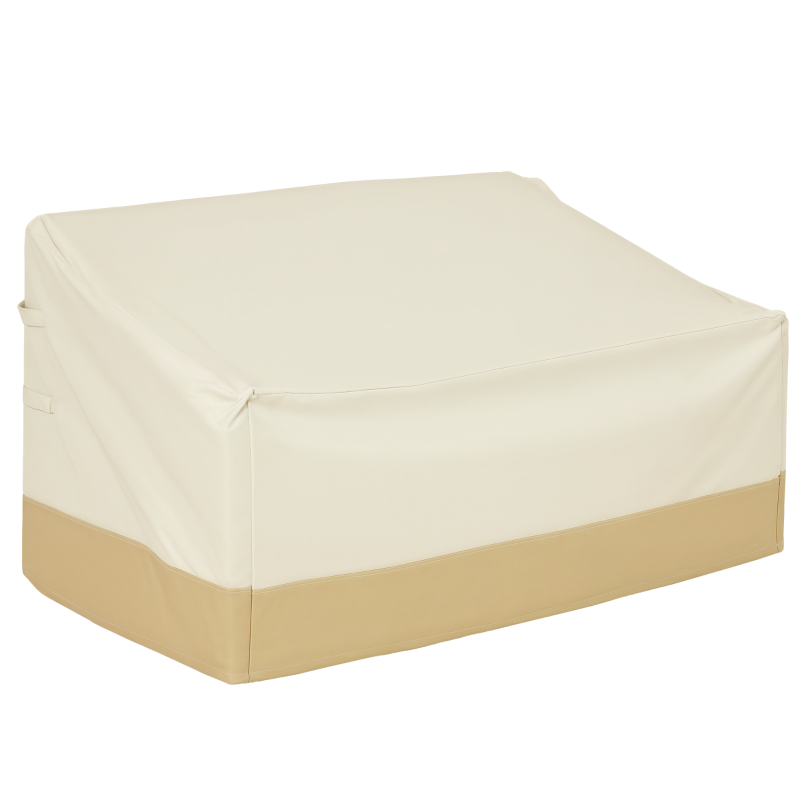 Outsunny Patio Furniture Covers for 3-Seater Garden Bench, Waterproof 600D Heavy Duty Oxford Fabric Outdoor Sofa Cover, Windproof, Tear Resistant, Anti-UV, 59.8" x 34.3" x 31.1"