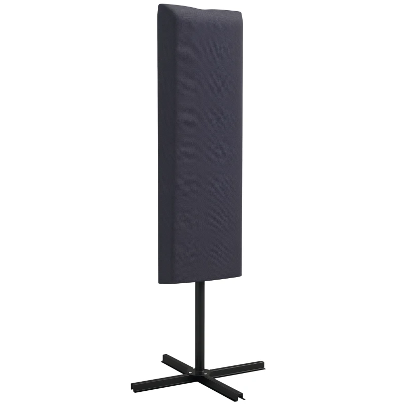 Outsunny Garden Parasol Cover, Outdoor Cantilever Umbrella Cover with Zipper, Dark Grey