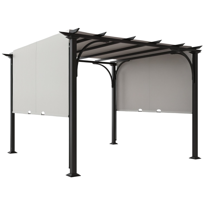 Outsunny 11.5' Retractable Canopy Cover Steel Frame Classic